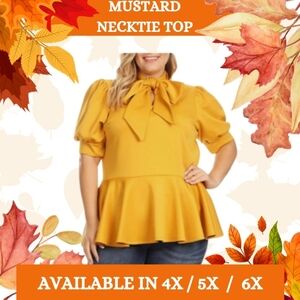 Mustard Necktie Top